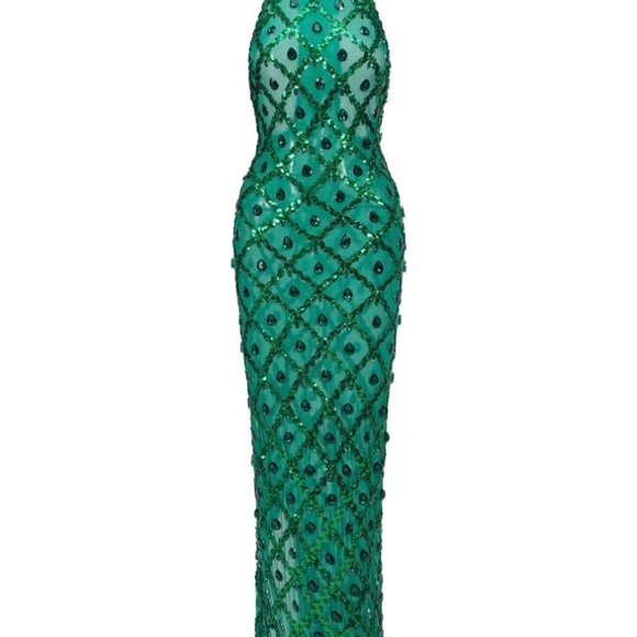 Bella Barnett Dresses & Skirts - Bella Barnett Rhoda Diamonte Green Maxi Dress. NWT! XL!
